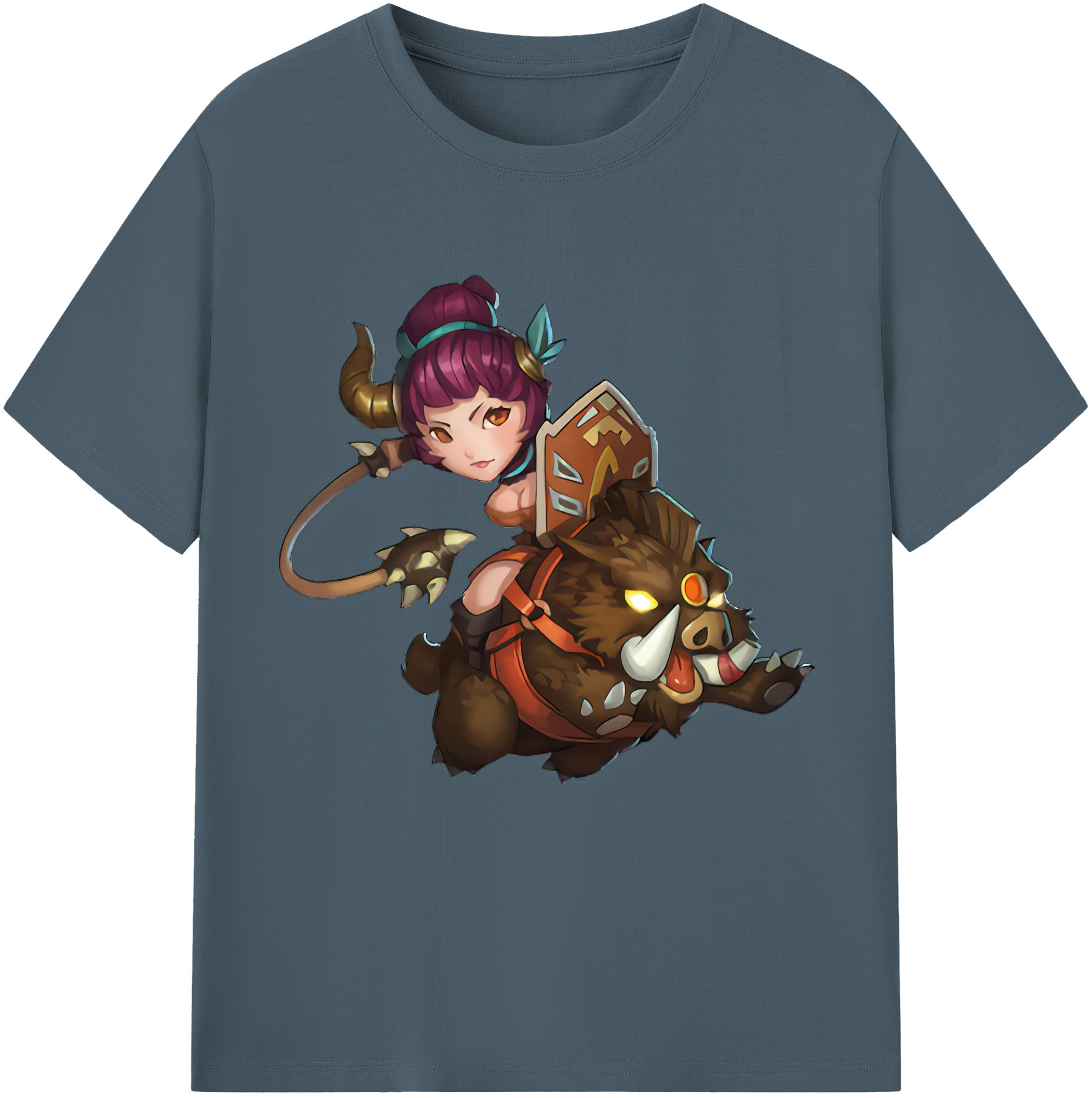 （画像用） リーグ・オブ・レジェンド League of Legends LOL 綿100％半袖Tシャツ（フロントプリント）